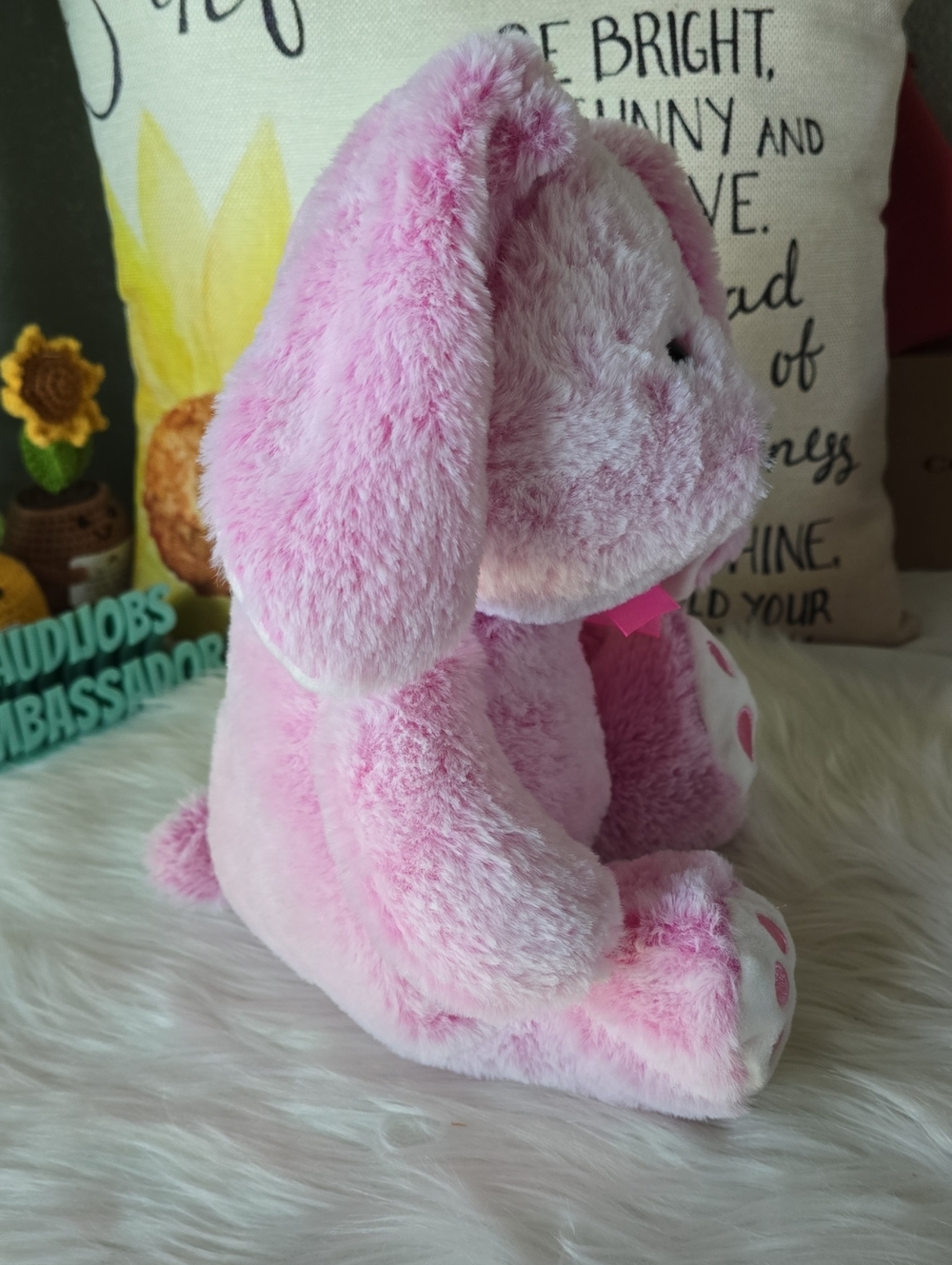 Pink Rabbit Plush Toy - Picture 5 of 7